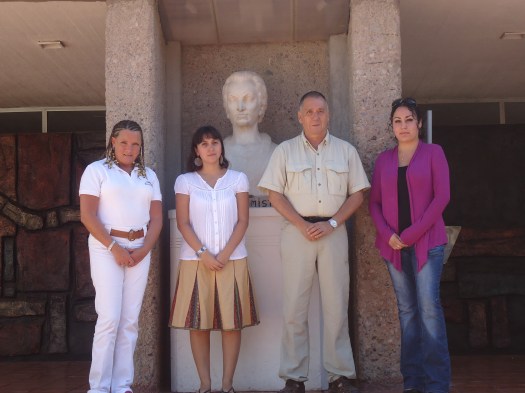 Sandra Forero, Solmaria Ramirez (Encargada del Proyecto), Sr. Rodrigo Iribarren (Director del Museo), Carolina Ramos (RRHH_CMSG)
