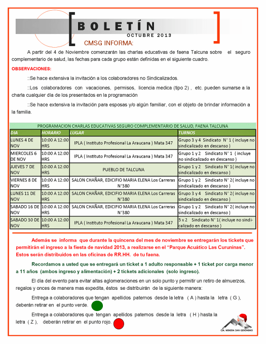 BOLETÍN OCTUBRE