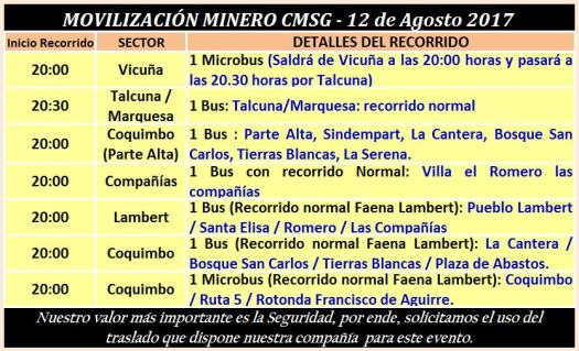 movilizacion 12 agosto