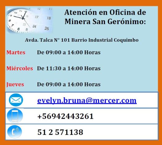 HORARIOS ATENCION SURA