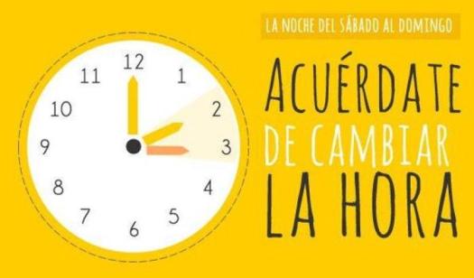 cambio hora